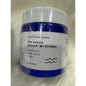 The‎ Ocean Healed My Eczema Seamoss Aloe Vera Oats Skin Relief Cream 4 Fl Oz New